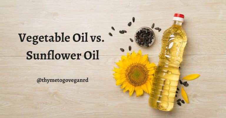 Can Sunflower Oil Be Used Instead Of Vegetable Oil